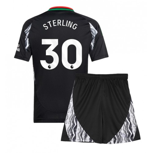 Dres Arsenal Raheem Sterling #30 Gostujuci za djecu 2024-25 Kratak Rukav (+ kratke hlače)